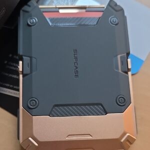 New Supcase Mag FLIP Black and Gold Phone Case